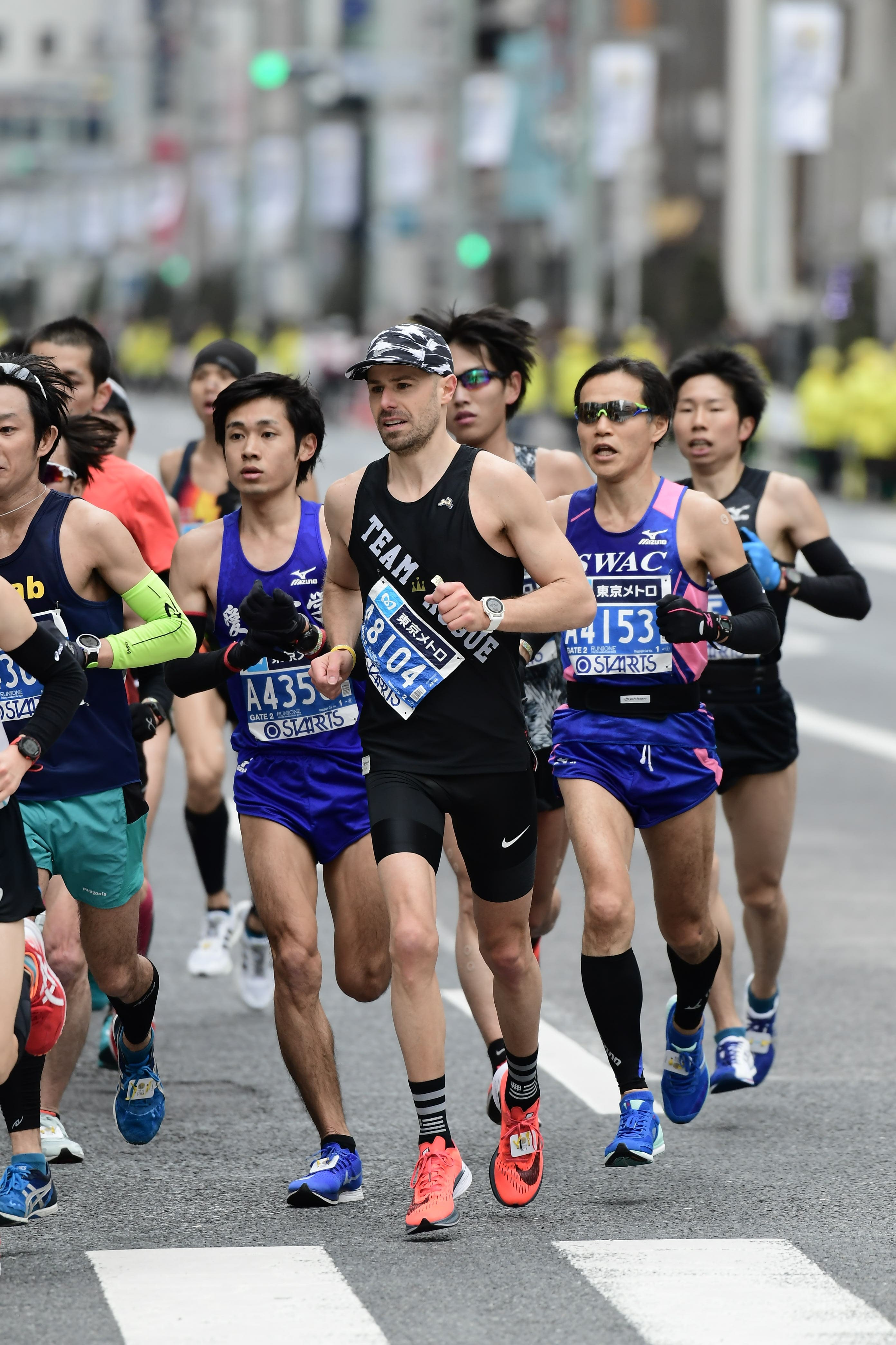 Bryan Morton is a member of the "B" standard pacing group at the Austin Marathon.