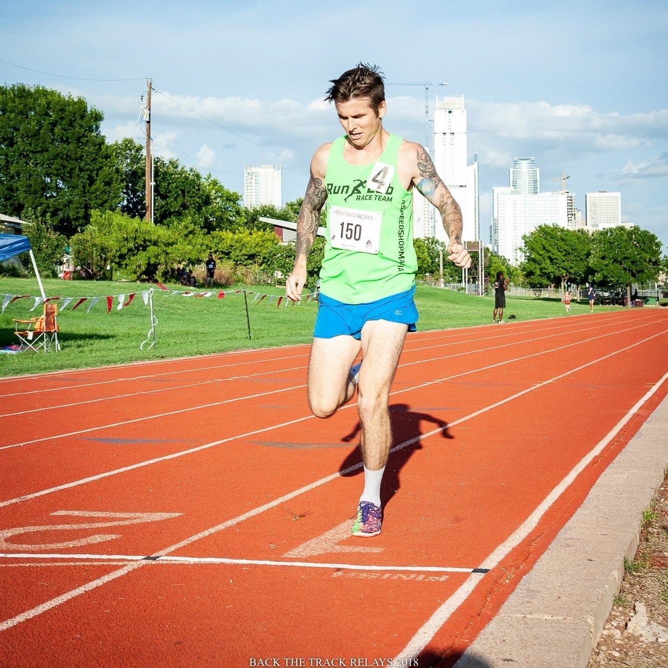 Rory Tunningley is a member of the "B" standard pacing group at the Austin Marathon.