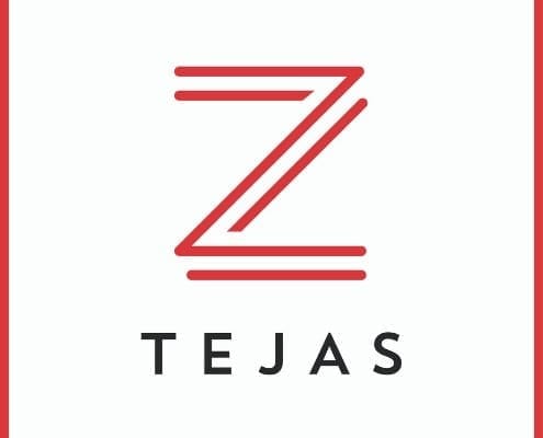 TEJAS logo with red stylized Z TEJAS logo with red stylized Z
