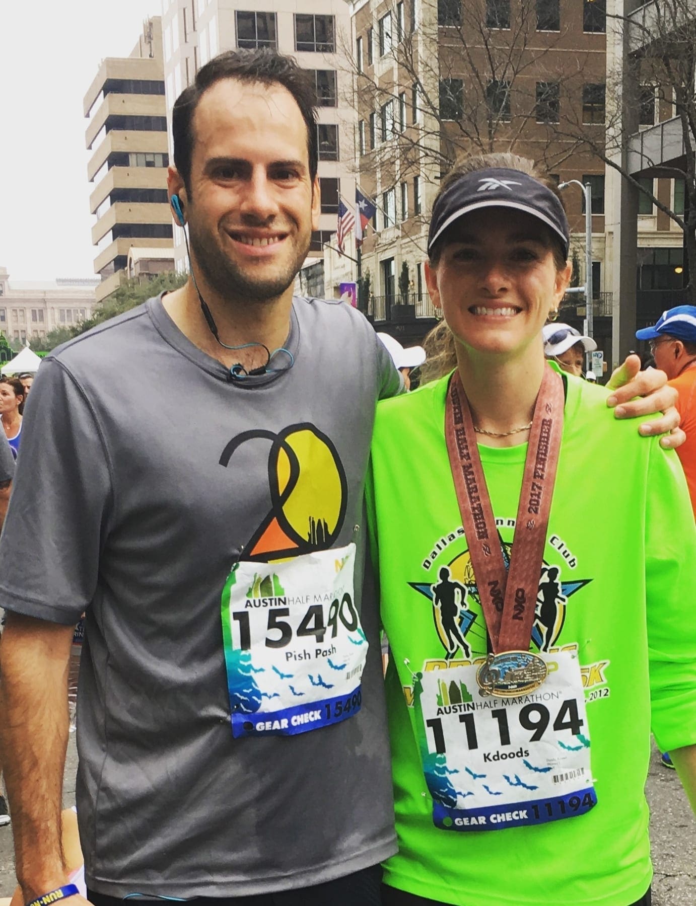 Kirsten met the love of her life on Valentine's Day at the Austin Half Marathon.