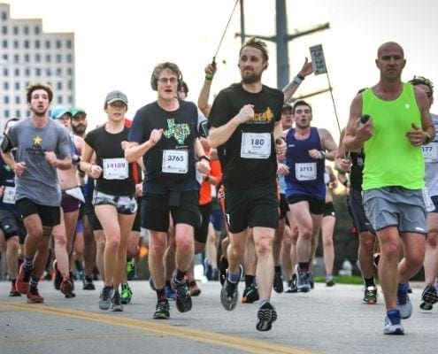 Austin Marathon participants utilized long training runs before race day. Austin Marathon participants utilized long training runs before race day.