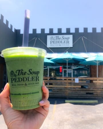 Image of Soup Peddler smoothie, a great place to grab breakfast in south Austin.