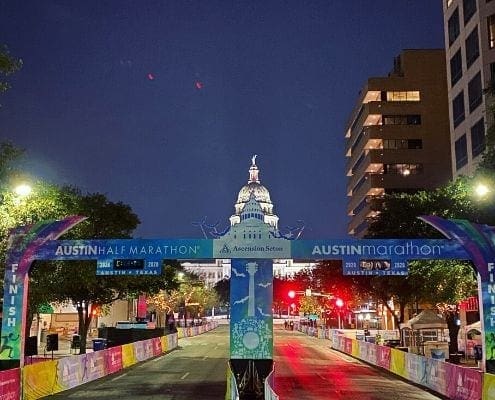 Image of the 2020 Ascension Seton Austin Marathon finish line with the Texas State Capitol in the background. Read this blog to learn how successful 2020 race weekend was! Image of the 2020 Ascension Seton Austin Marathon finish line with the Texas State Capitol in the background. Read this blog to learn how successful 2020 race weekend was!