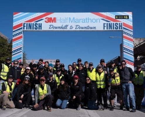 Image of the High Five Events crew after the 2020 3M Half Marathon. Read this blog to meet High Five Events. Image of the High Five Events crew after the 2020 3M Half Marathon. Read this blog to meet High Five Events.