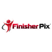 FinisherPix logo with red stylized runner