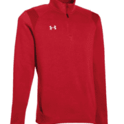 Red Under Armour quarter-zip pullover Red Under Armour quarter-zip pullover