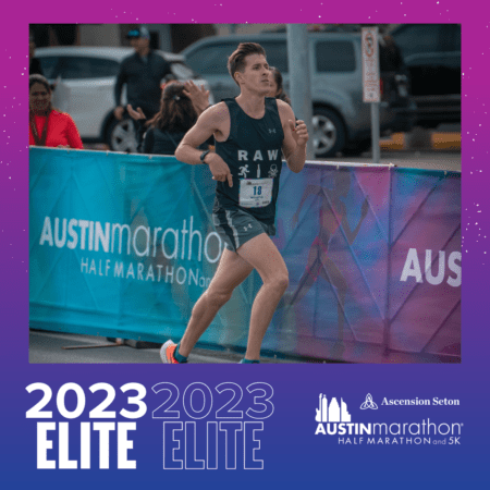 Runner competing at Austin Half Marathon