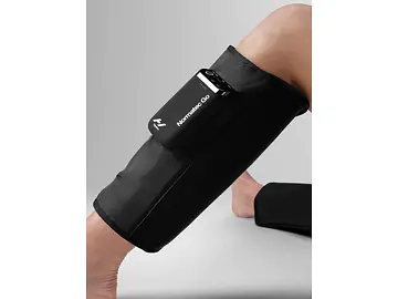 Black calf compression massager with controller Black calf compression massager with controller