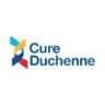 Cure Duchenne logo with multicolored ribbon