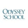 Odyssey School blue serif logo