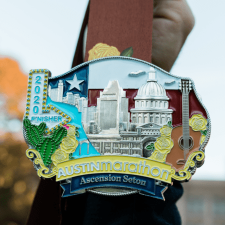 Austin Marathon 2020 finisher medal Austin Marathon 2020 finisher medal