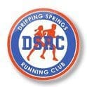 Dripping Springs Running Club logo with runner Dripping Springs Running Club logo with runner