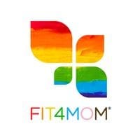 FIT4MOM rainbow fitness logo FIT4MOM rainbow fitness logo