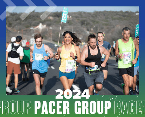 Runners in pacer group during 2024 race
