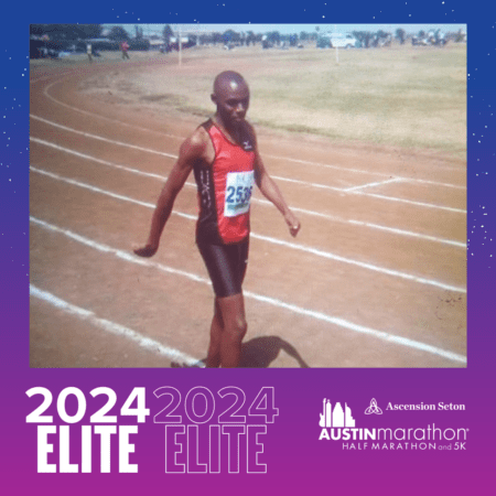 Runner on track at Austin Half Marathon