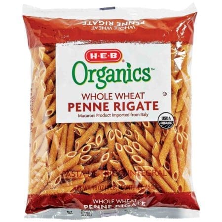 H-E-B Organics whole wheat penne rigate