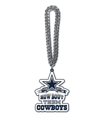 Dallas Cowboys star pendant necklace with chain
