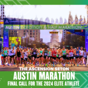 Runners starting the Austin Marathon race
