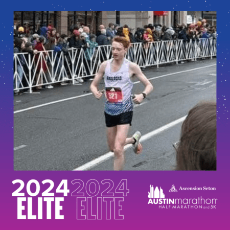 Elite runner in 2024 Austin Marathon