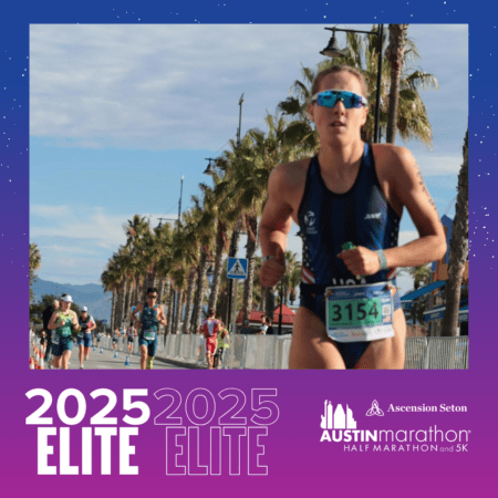 Female elite runner at Austin half marathon Female elite runner at Austin half marathon