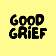 The words "GOOD GRIEF" in bold, black, rounded letters are centered on a pale yellow background, capturing the playful spirit of Austin running groups and the camaraderie found at free group runs. Austin Marathon Half Marathon & 5K The words "GOOD GRIEF" in bold, black, rounded letters are centered on a pale yellow background, capturing the playful spirit of Austin running groups and the camaraderie found at free group runs. Austin Marathon Half Marathon & 5K